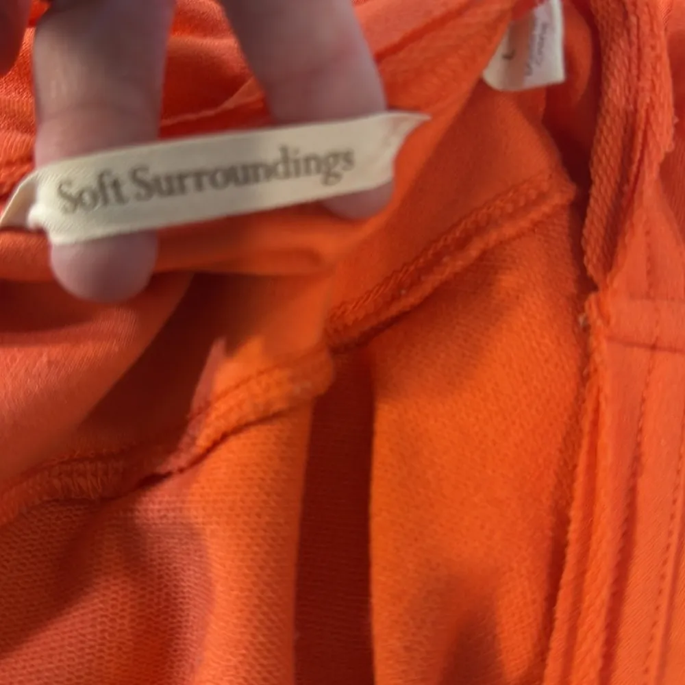 Soft Surroundings Size Large Orange Callie Pullover Long Sleeve Top Women’s L - Image 6