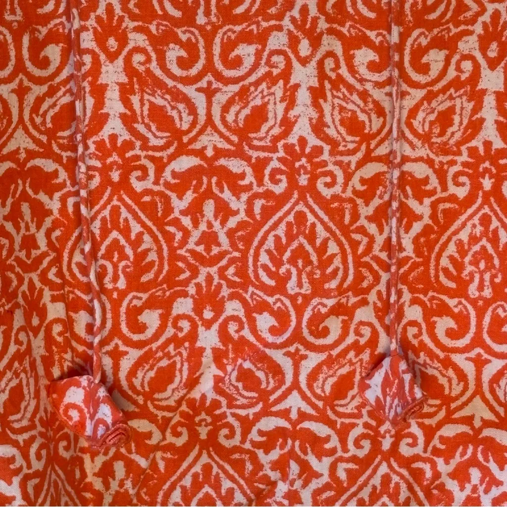 Marc New York  Orange and White  Patterned Blouse - Image 6