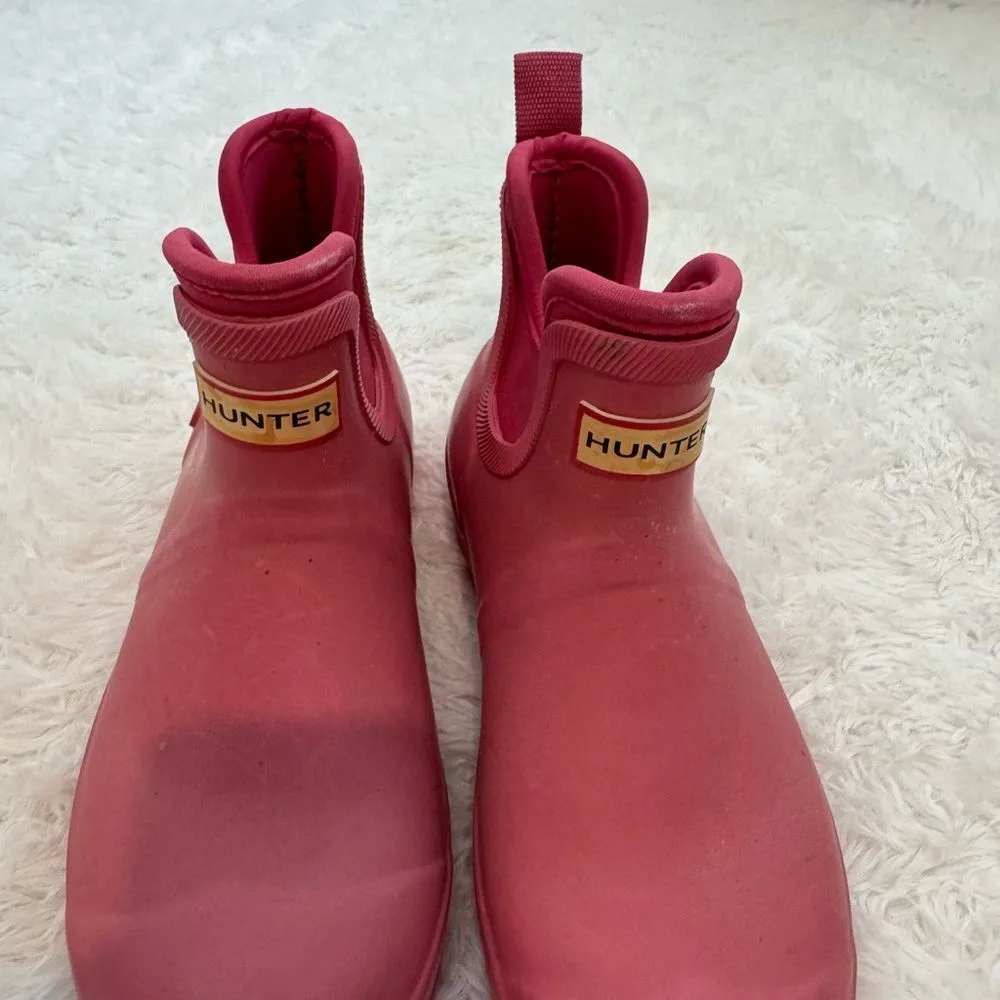 Hunter X Target Pink Rain Boots Size 7 - Image 2