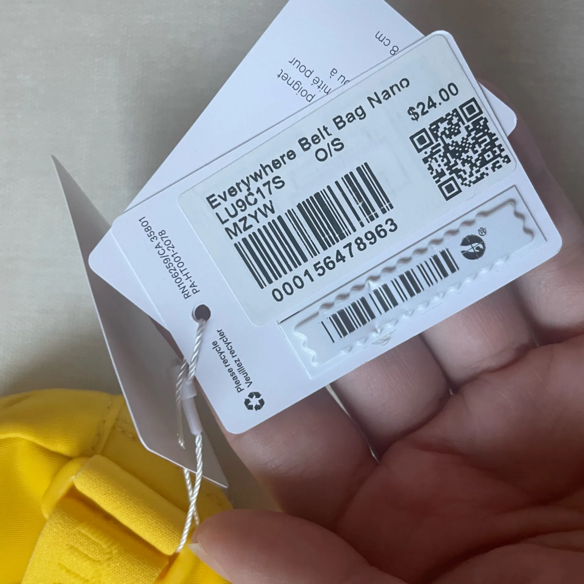 Lululemon Everywhere Belt Bag Nano - Maize Yellow - Image 11