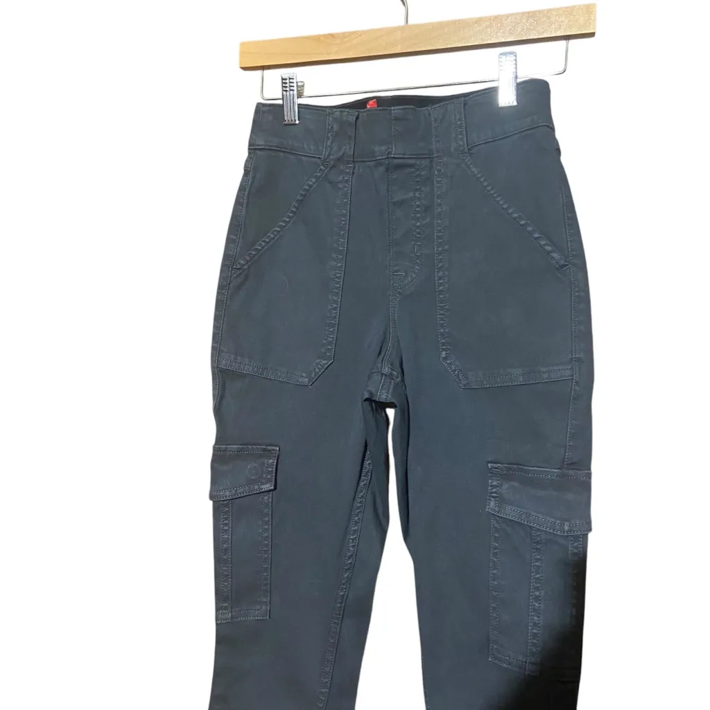 SPANX STRETCH TWILL ANKLE CARGO PANT WASHED BLACK SIZE‎ SMALL - Image 5