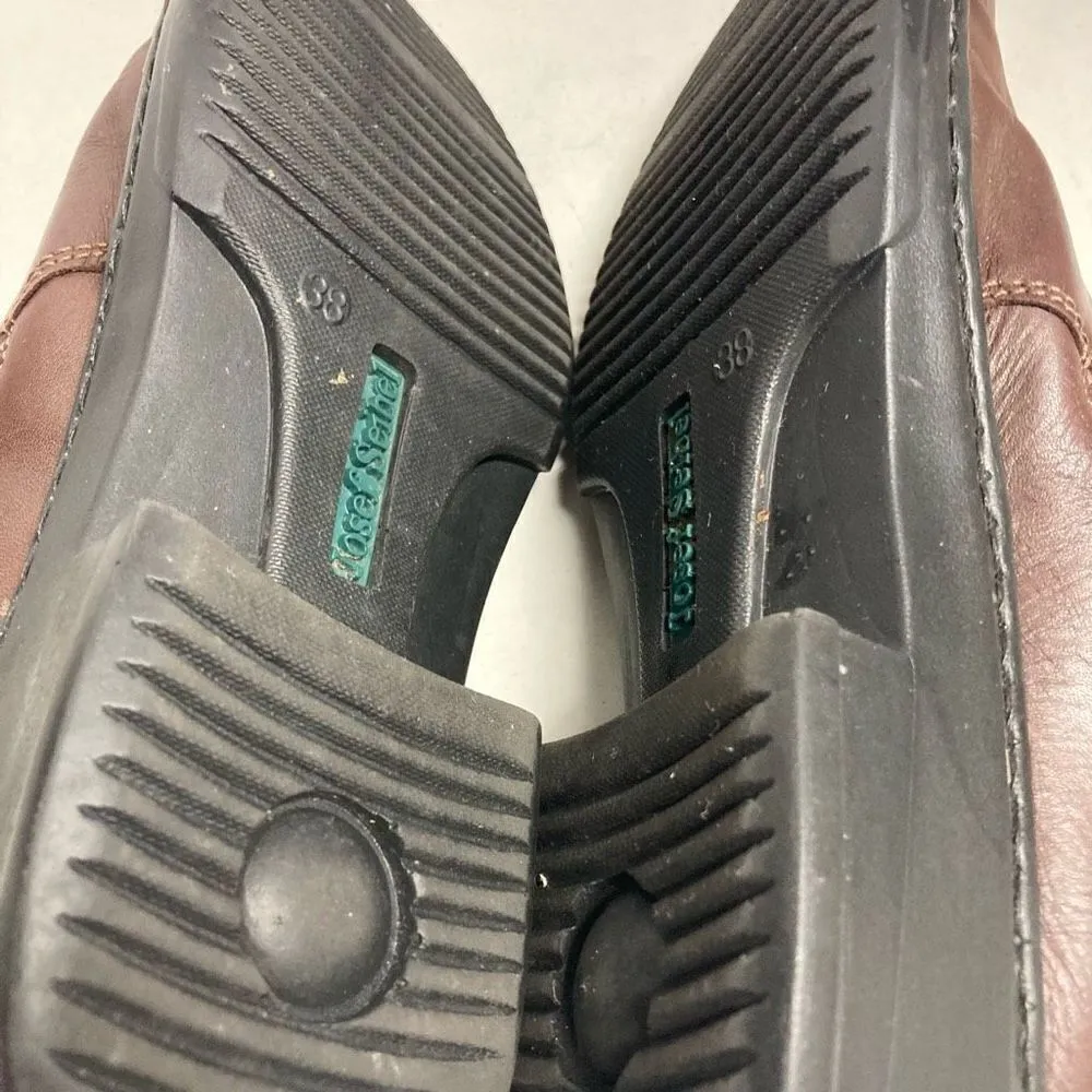 JOSEF SEIBEL Women’s Shoes ‎ Brown Size 38 Or 7.5 Top Zipper 1.5 - Image 6