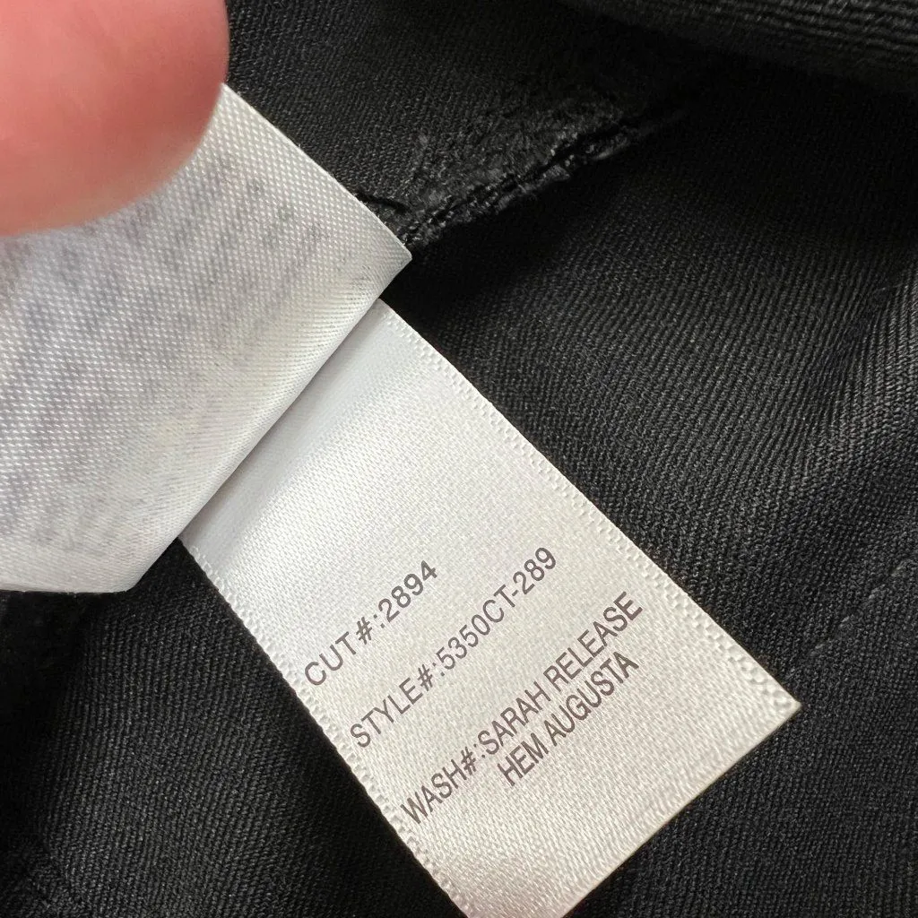 Articles Of Society Sarah Raw Hem Waxed Skinny Jeans Dark Green Olive Size 27 - Image 12