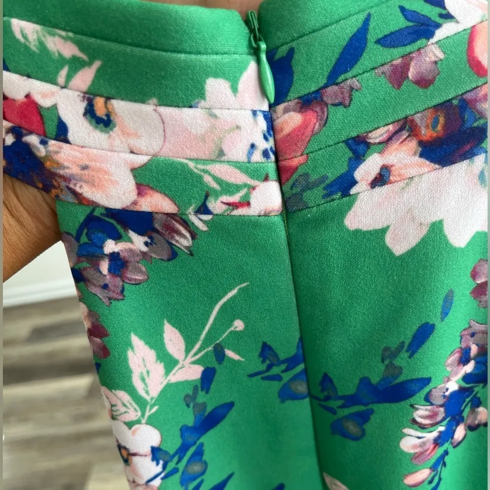 London Times Women's Pleated Neck Halter Sheath Dress size 8 - Image 9