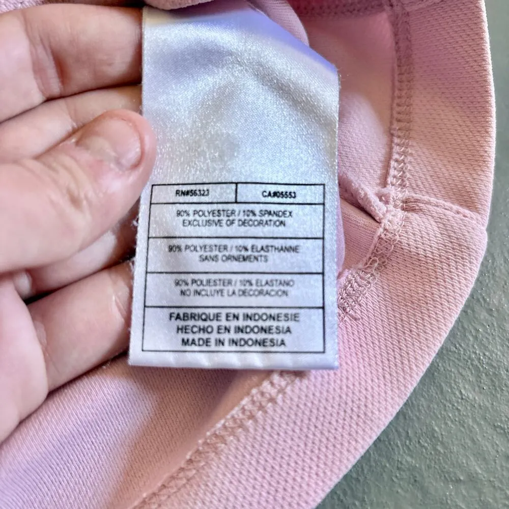 Nike Pink Quarter Zip Womens Small Y2K Grey Tag VTG Nike Lightweight Jacket - Image 10