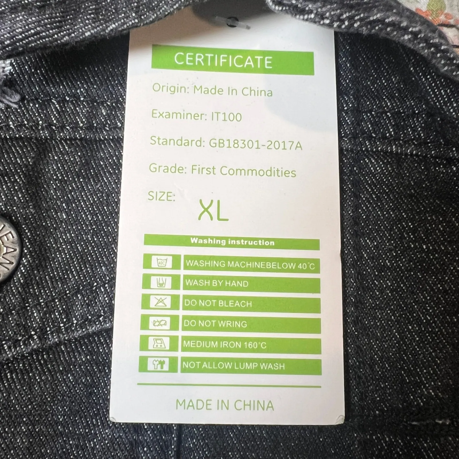 New Collection Women's XL Black Denim Vest and Gray Crop Top Bundle Grunge - Image 6