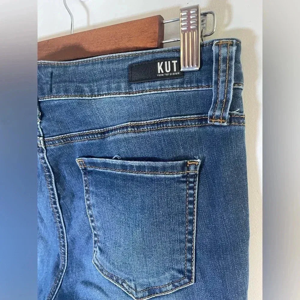 KUT FROM THE KLOTH resting connie ankle skinny jeans in dark stone wash Sz 8 013 - Image 10