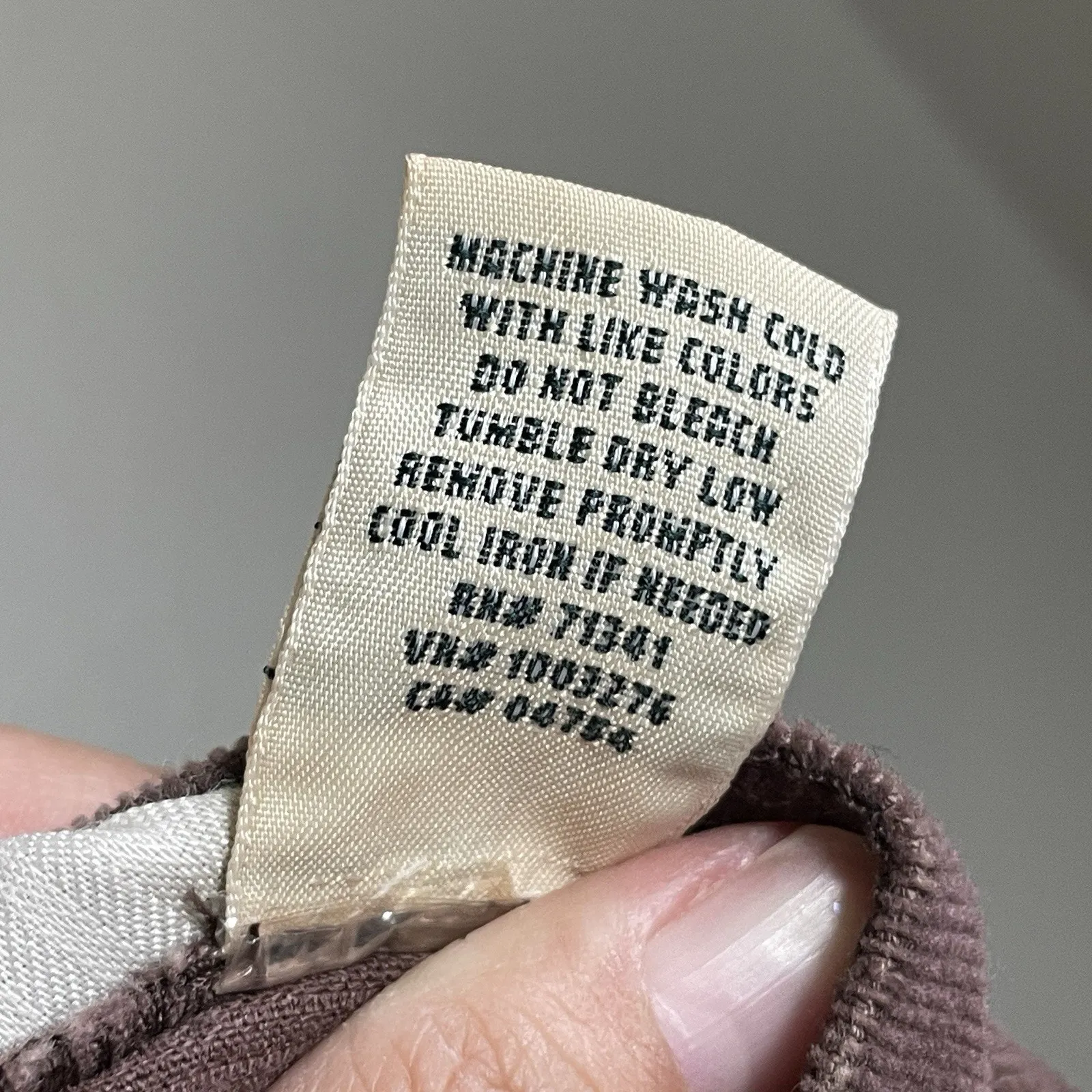 LL Bean Women Pants Corduroy Size 16 Regular Brown High Rise Dark Academia - Image 10