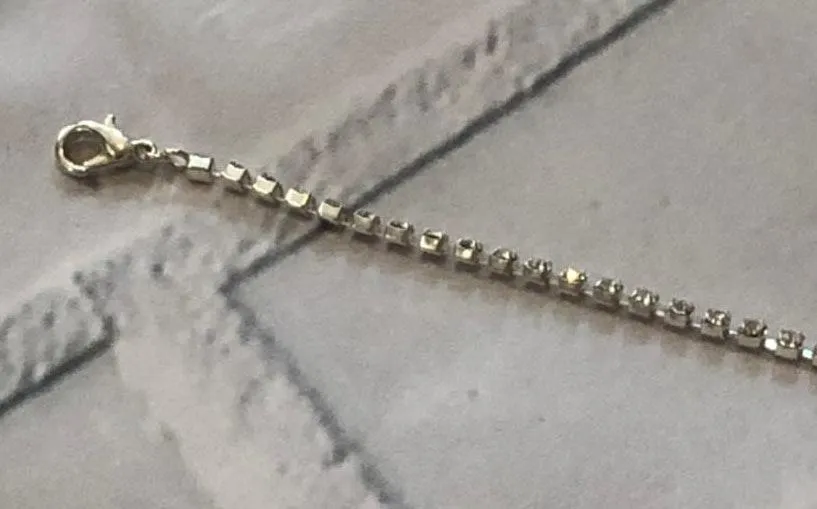 Drop Rhinestone Necklace - Image 3