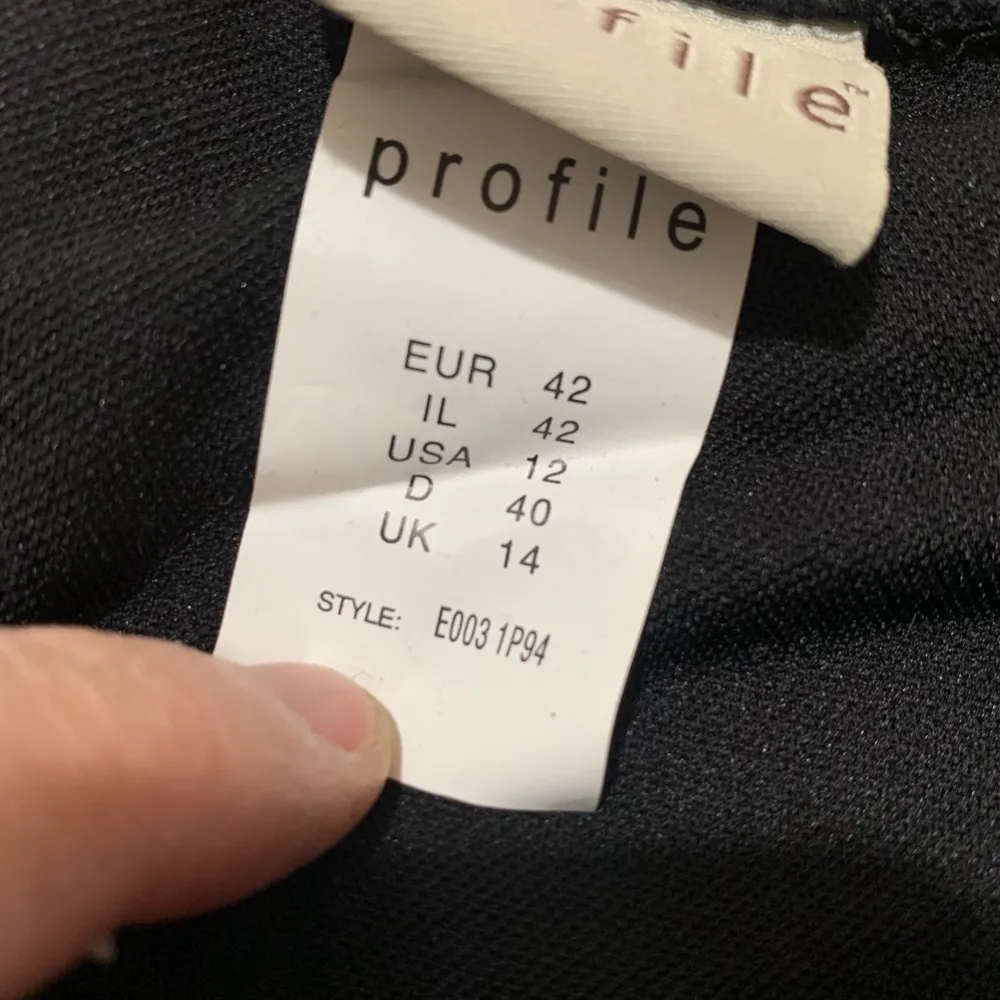 NEW! Women's Profile Swim bikini Bottoms Size 12 Black - Image 3