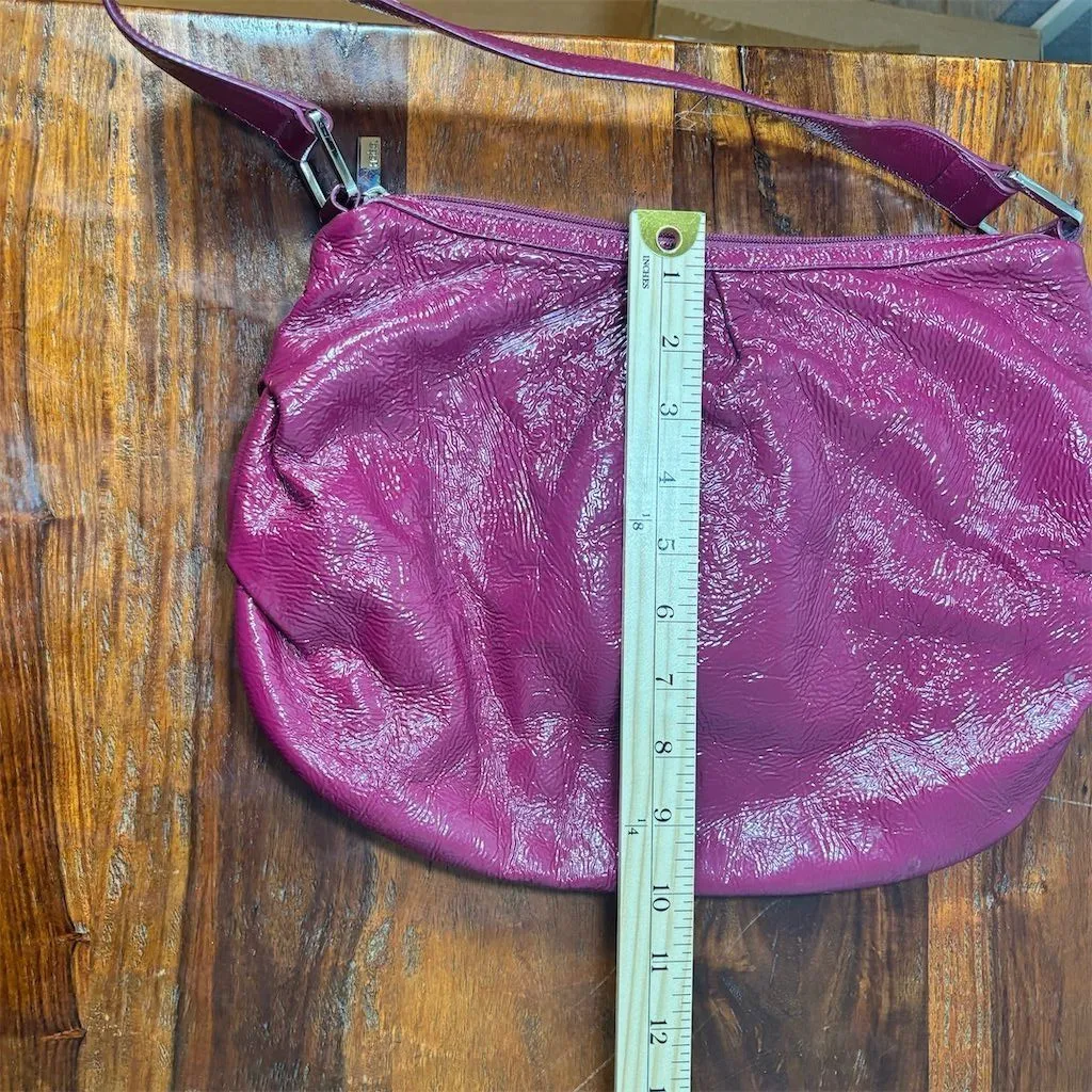 Hobo International Fuchsia Shoulder Bag Medium with Adjustable Strap - Image 4