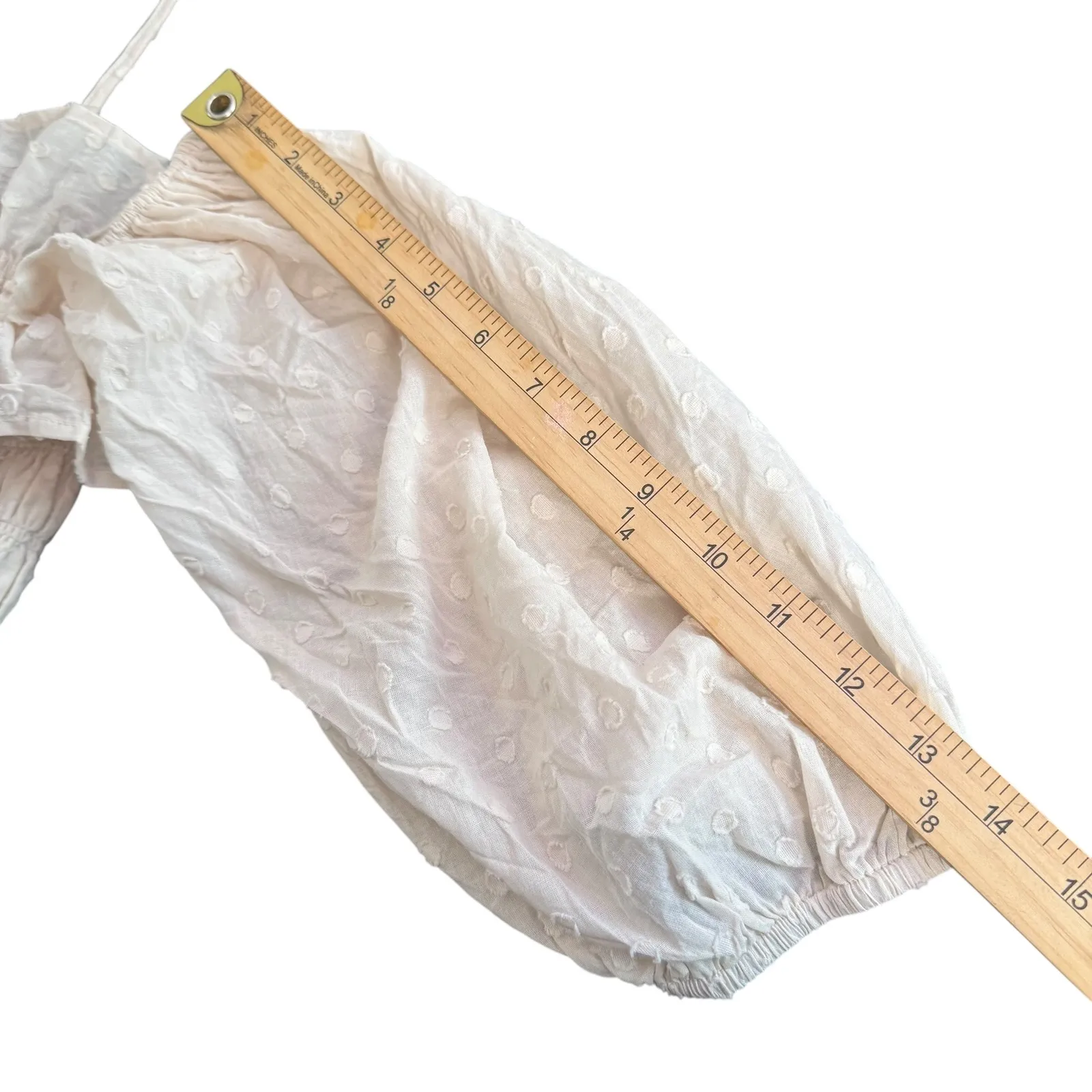 R. Vivimos Off The Shoulder Maxi Dress Smocked Milkmaid‎ Size S Cottagecore NEW - Image 8