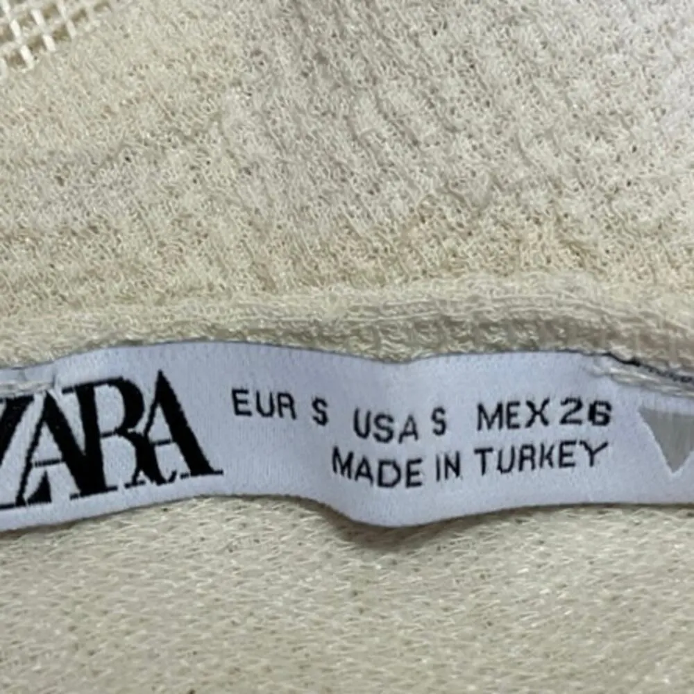 Zara Cream White Embroidered Floral Lace V-neck Sleeveless Romper Jumpsuit Sz S - Image 11