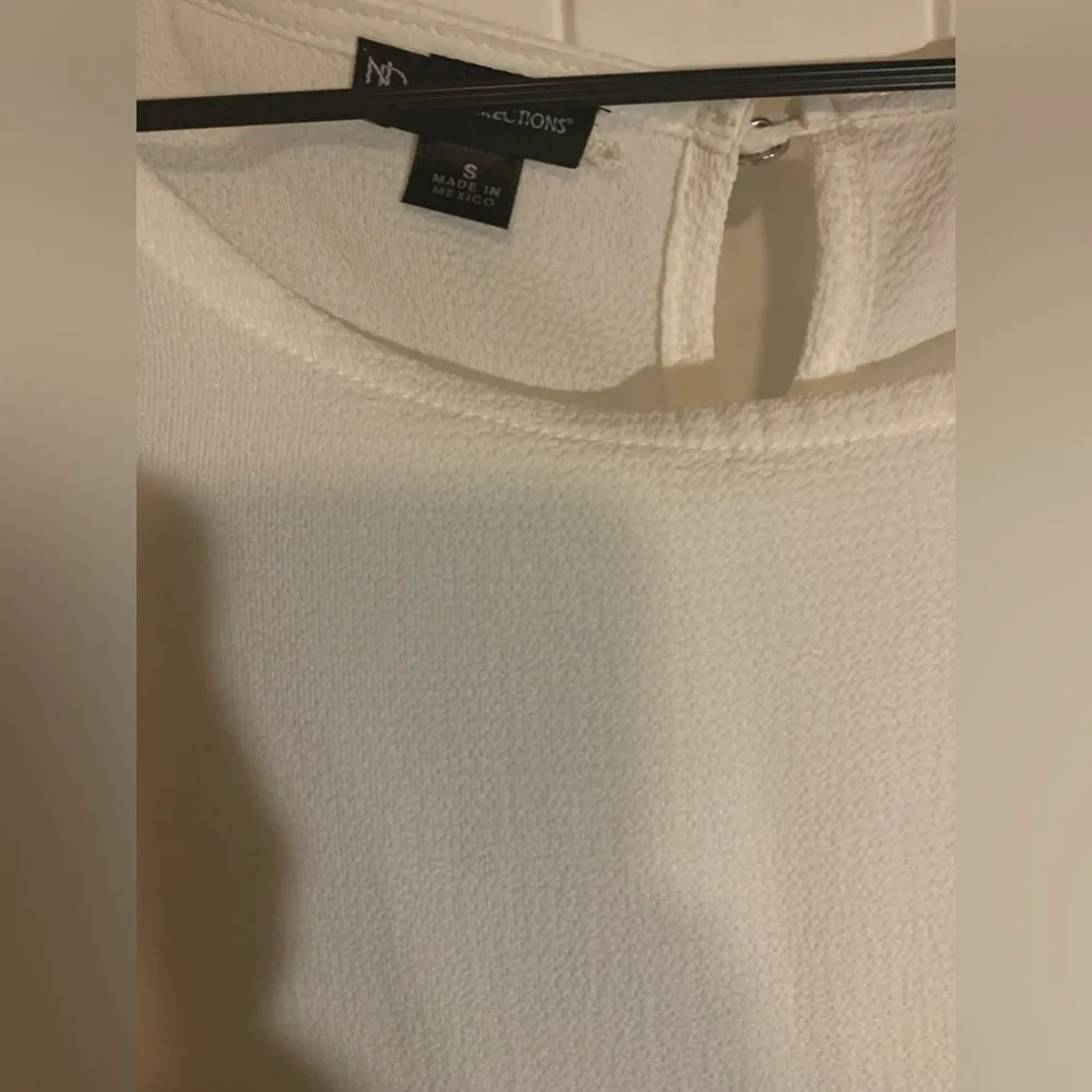 New Direction Ivory  Ruffle 3/4 Sleeve Size S NWT - Image 4