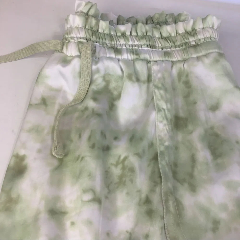 New Urban Outfitters Out From Under Hansel Tie Dye Joggers Green Harem Medium - Image 5