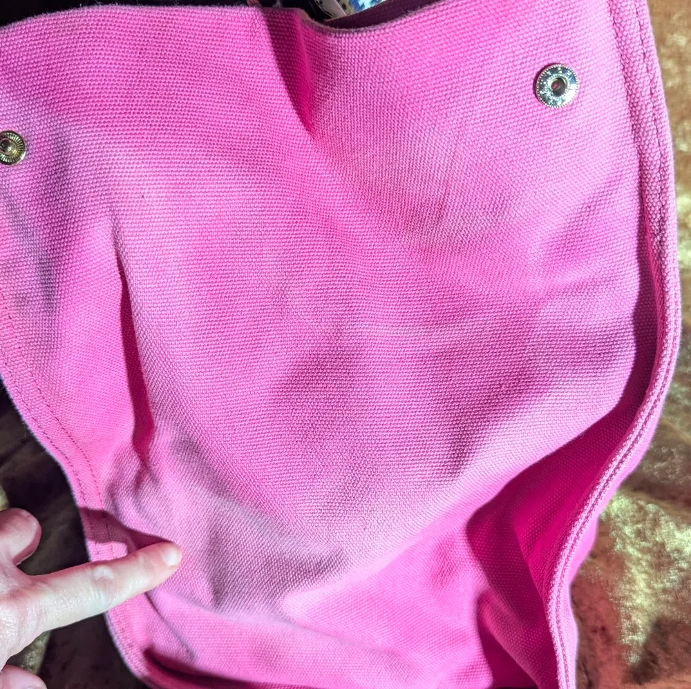 Tory Burch Pink and Black Tote Bag - Image 8