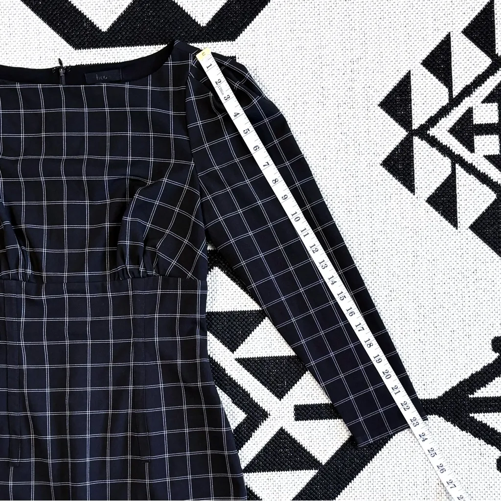 H:ours x Revolve Shae Mini Dress in Black & White
Plaid Medium - Image 10