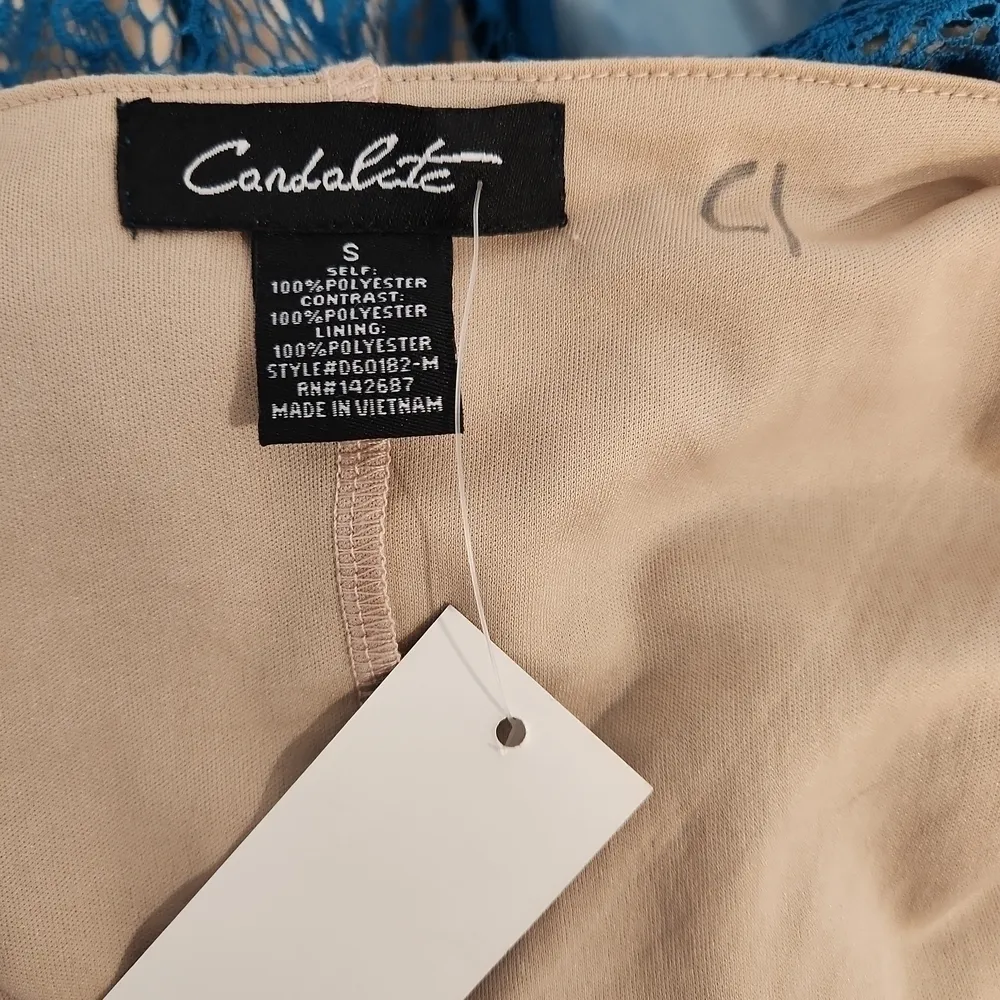 𝅺CANDALITE Maxi Lace Flowy Party Dress Size: S - Image 10