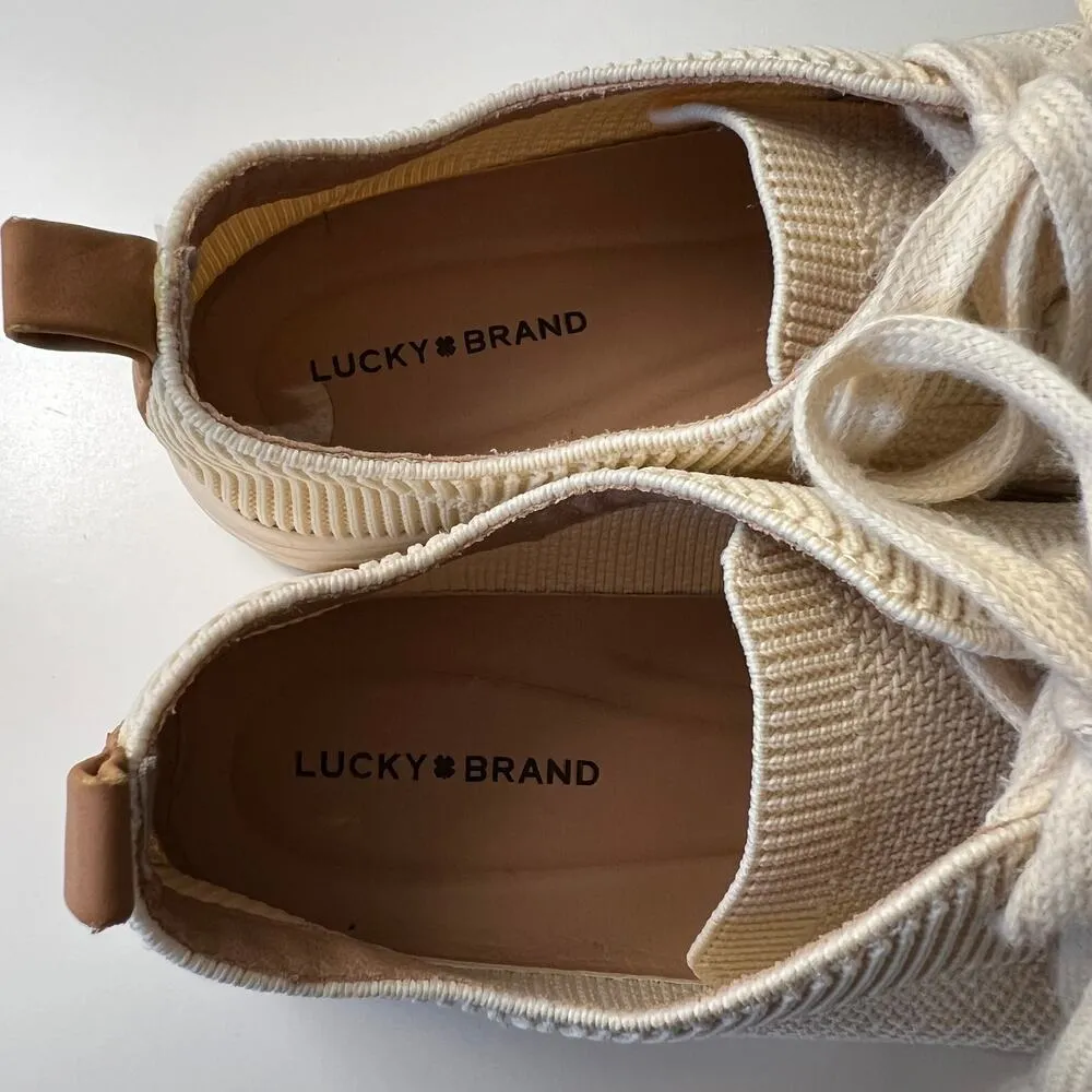 Lucky Brand Women's Laddix Woven Sneakers Size 9.5 Minimalist Casual Preppy - Image 8