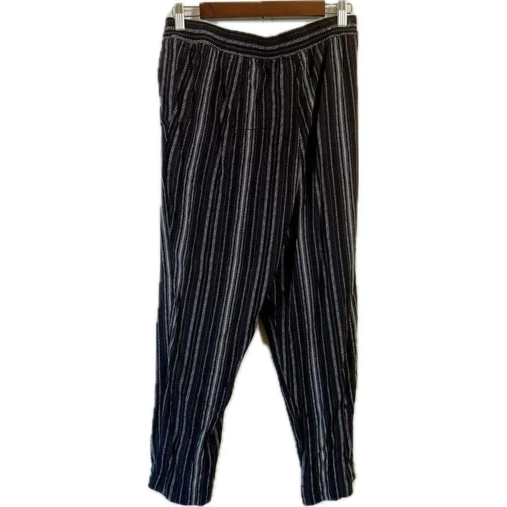Jessica Simpson‎ Black and White Pinstripe Trousers - Image 2