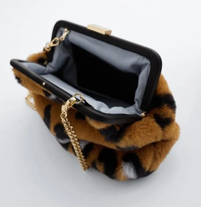 Animal Cheetah Print Crossbody Bag Purse - Image 6