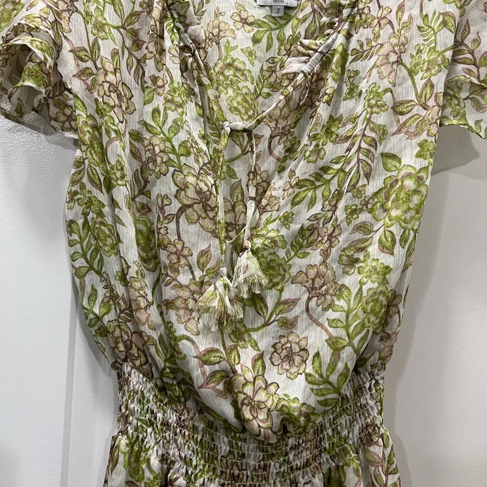 MISA Los Angeles Green Goddess Maia Blouson Dress Size Small $340 - Image 3