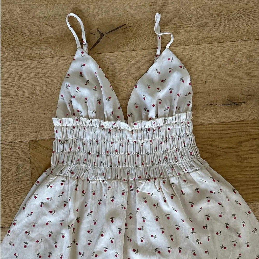 Princess Polly - Roza Floral Mini Dress in Cream & Red - Image 2