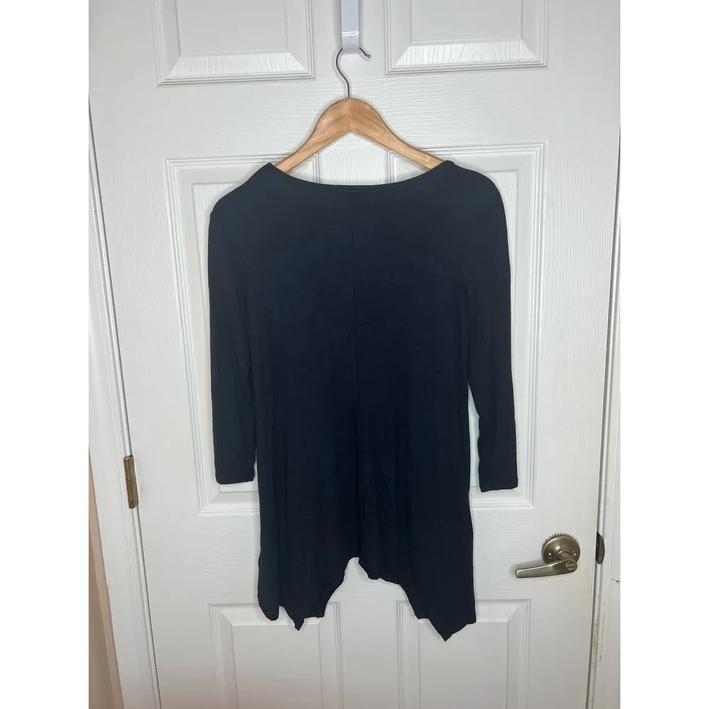 Premise Studio Women's Navy Blue Tunic Top Blouse with Pockets Size Small - Image 6