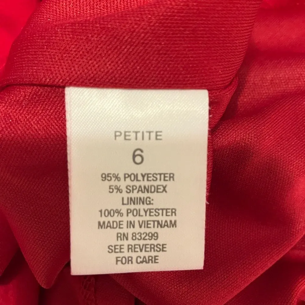 Roz & Ali Sleeveless Cowl Neck‎ Dress Red Womens 6P - Image 9