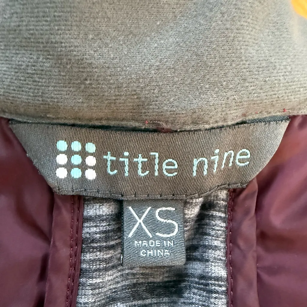 TITLE NINE Willpower Active Jacket Quilt Insulated Hybrid Coral Size XS - Image 7