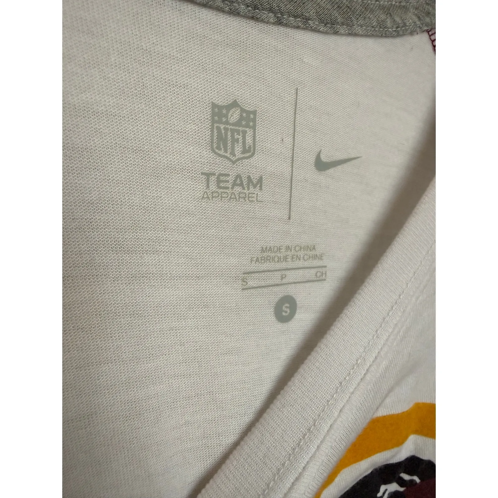 Nike NFL Football Washington Redskins Raglan T-Shirt Women’s Sz S Team Logo Tee - Image 6