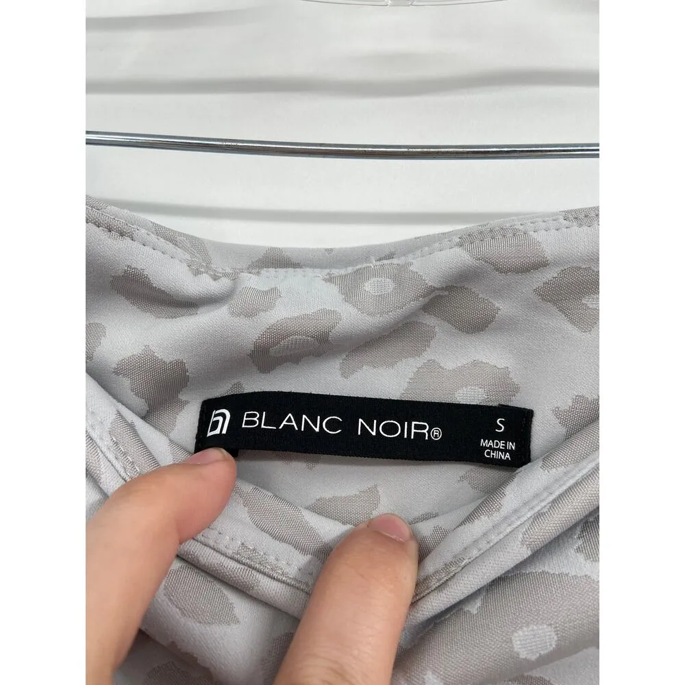 Blanc Noir Yolo Bike Shorts Gray Leopard Vapor Size S - Image 3