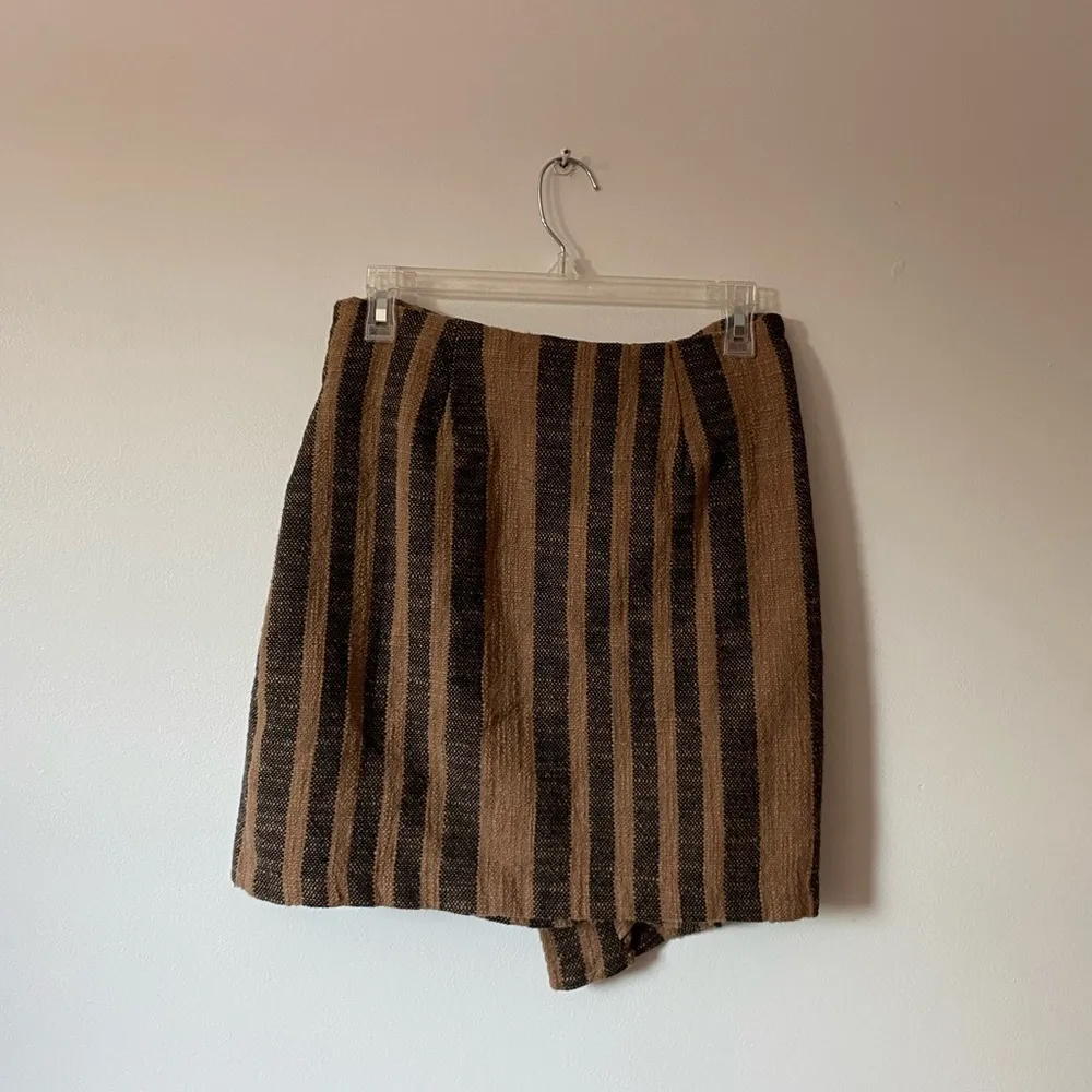free people brown and black mini skirt - Image 2