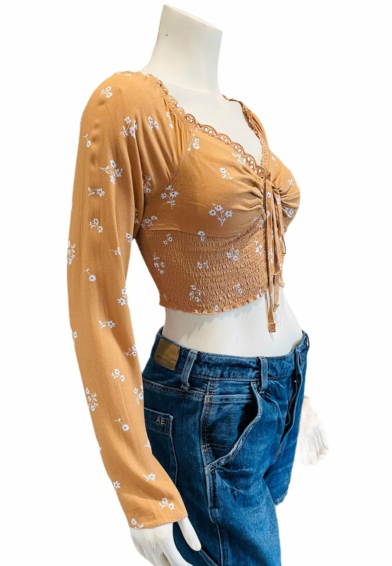 For PacSun Cropped Blouse - Image 3