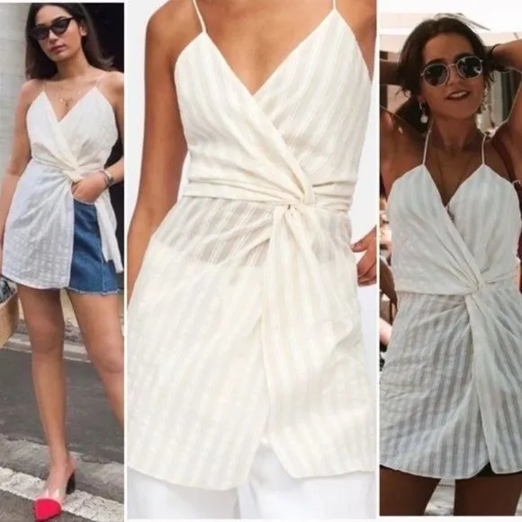 Zara Striped Tunic Tank Top Blogger Fave 2685 / 998 - Image 7