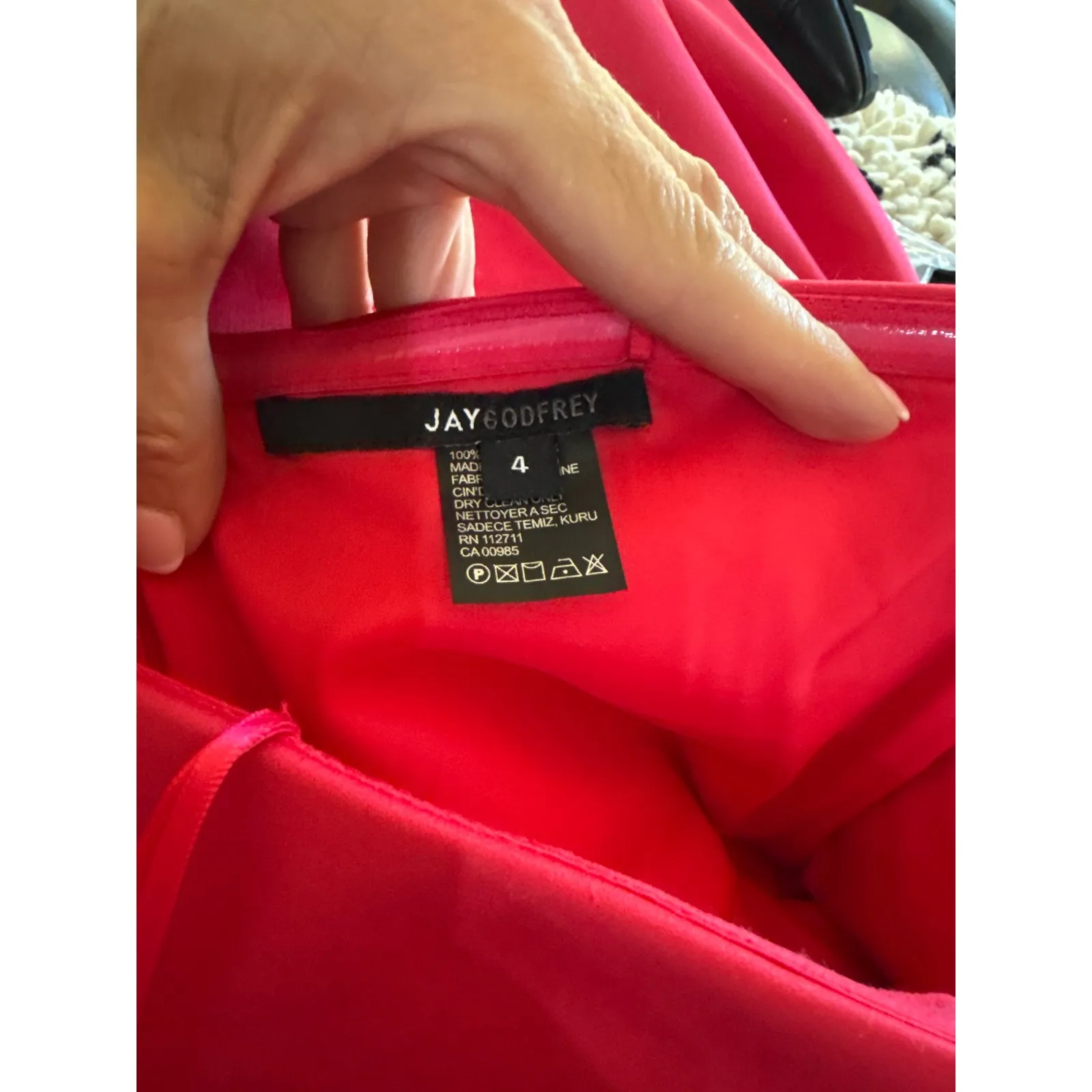 NWT Jay Godfrey Pettigrew Strapless Midi Dress In Pink‎ Sz 4 $345 Pink - Image 6