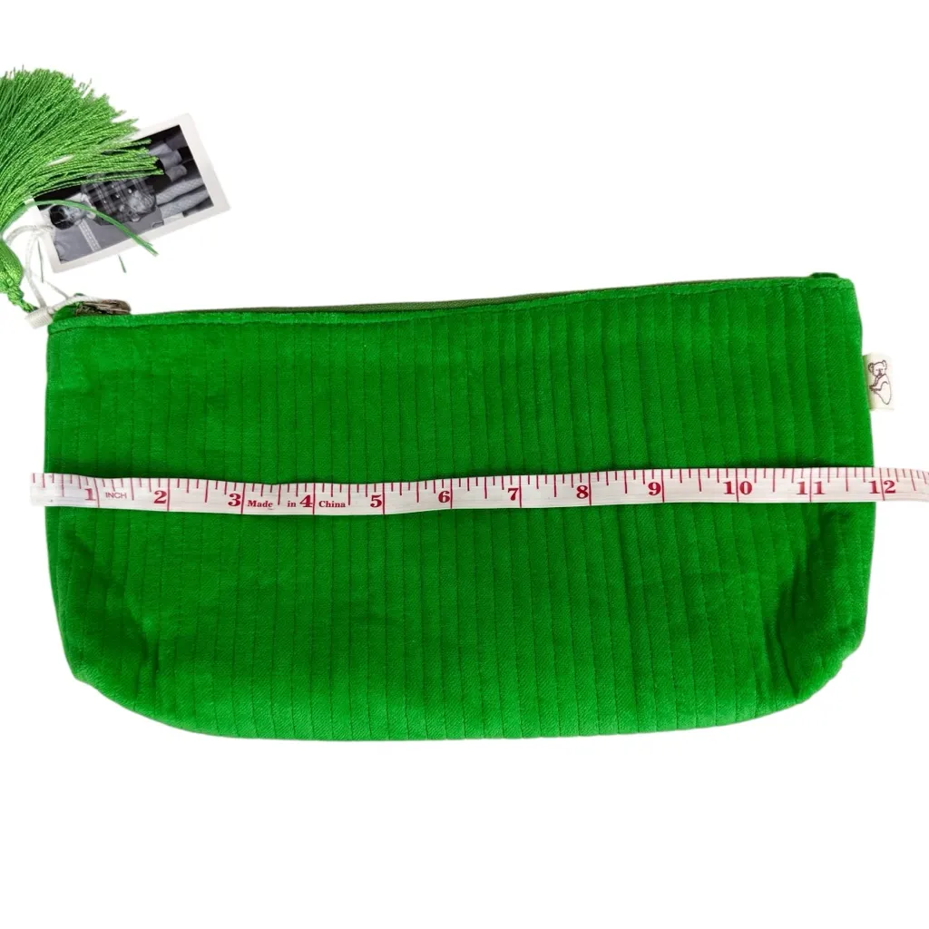 Quilted Koala Quilted Velvet Hold Me Clutch Electric Green New NWT Green - Image 4