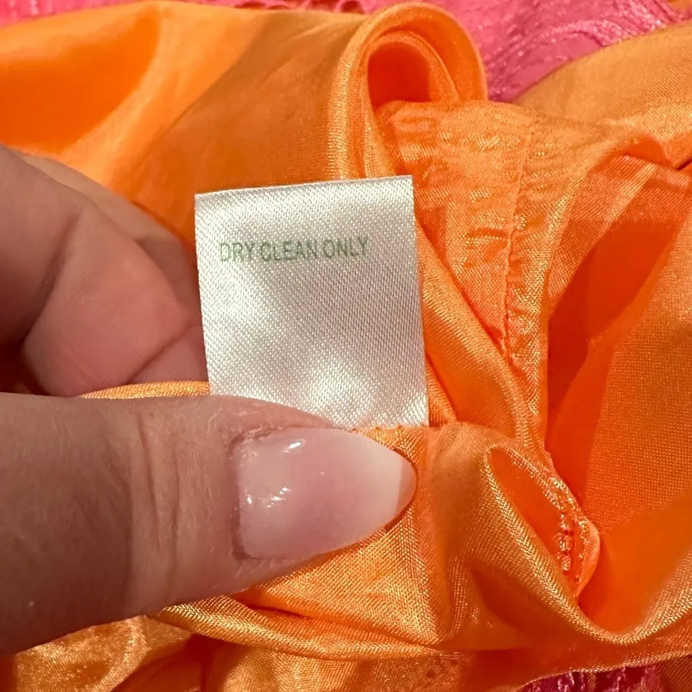 LILLY PULITZER TERESA EYELET HOTTY PINK DOUBLE OR NOTHING ONE SLEEVE SILK DRESS - Image 8