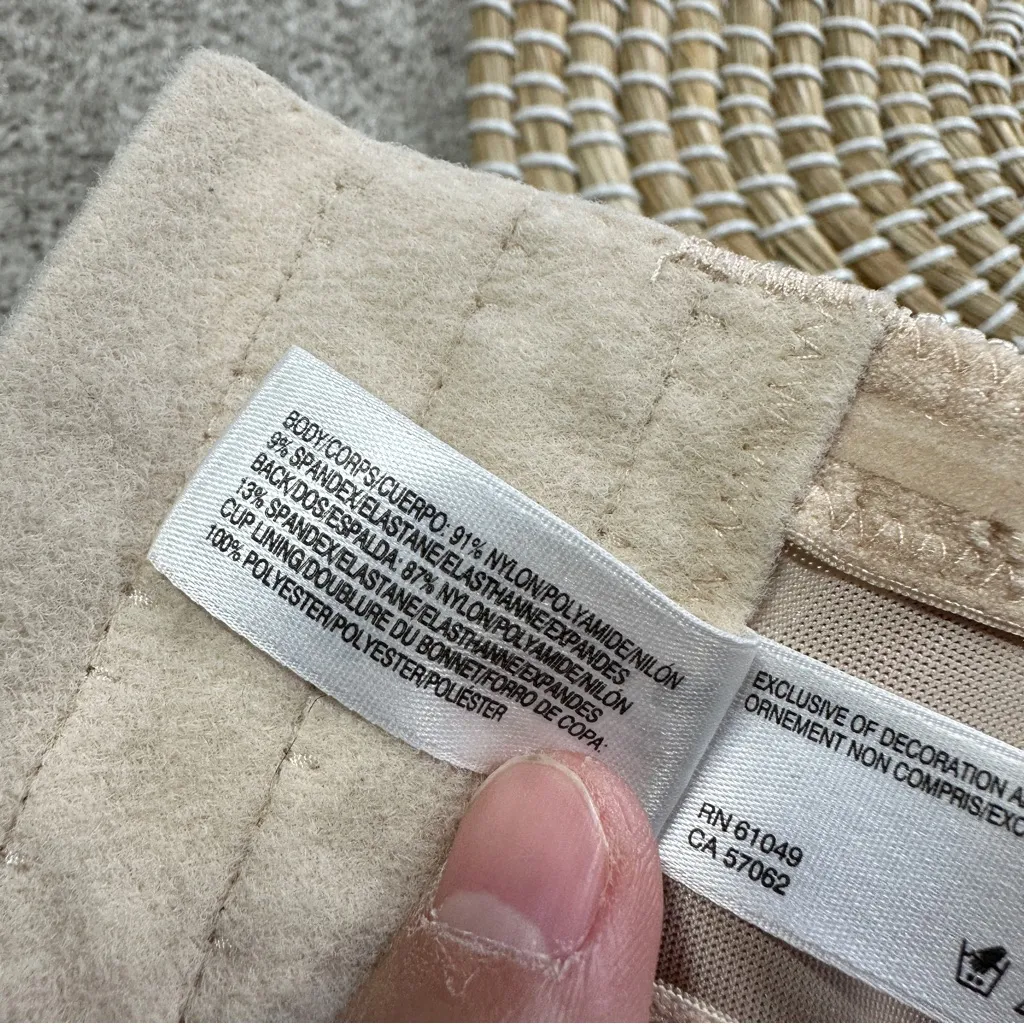 Wacoal Women’s Red Carpet Full Figure Underwire Strapless Bra 854119 Sand 40DDD - Image 14