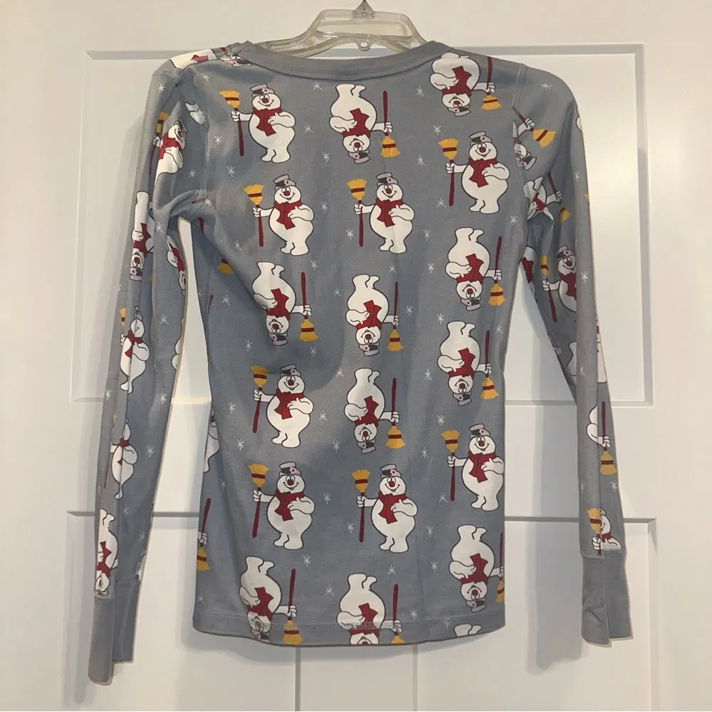 Hanna Andersson Frosty the Snowman pajama top XS Blue - Image 3
