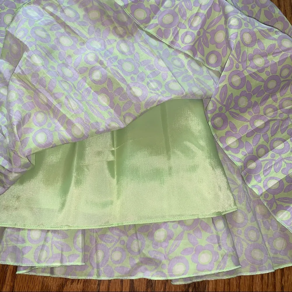 J. McLaughlin Pastel Spaghetti Strap Floral Dress - Image 8