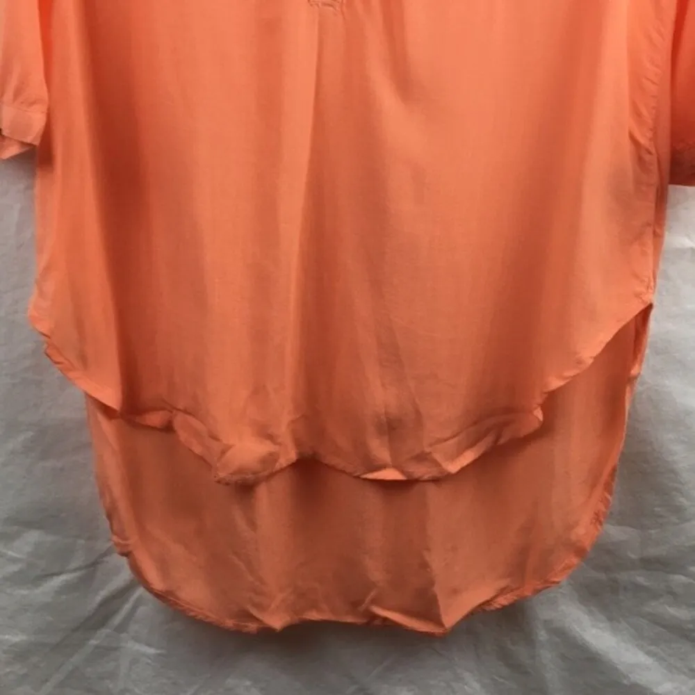 Anthropologie Coral Orange Half Sleeve Light Weight Top by Cloth & Stone XS - Image 6