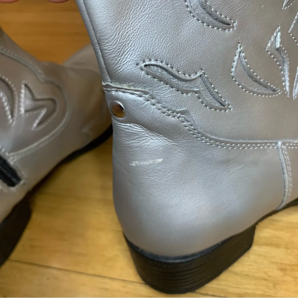 Sandro Moscoloni For Her Metalic Western Booties - Image 9