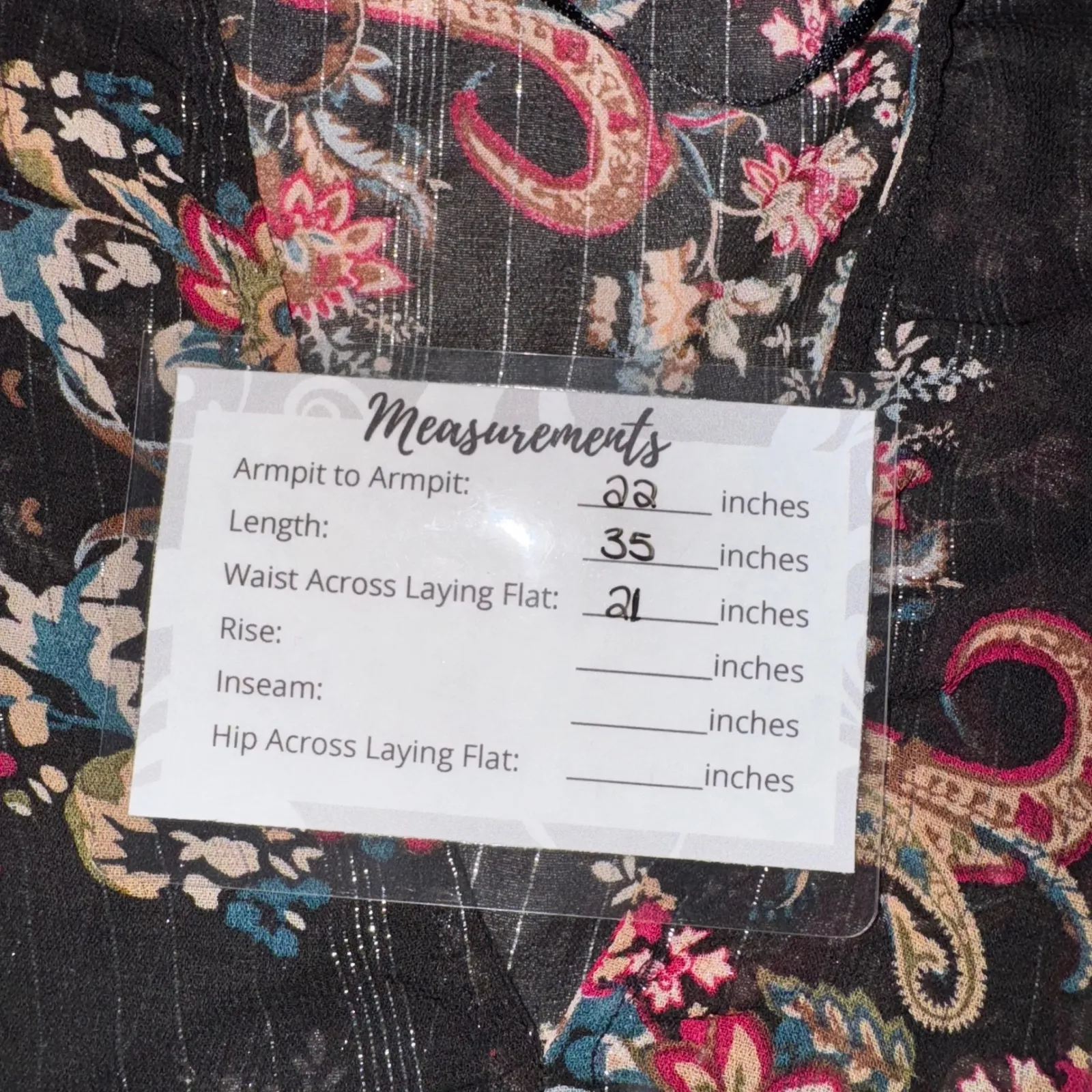 Zara Floral Paisley Print Long Sleeve V‎ Neck Mini Dress - Image 7