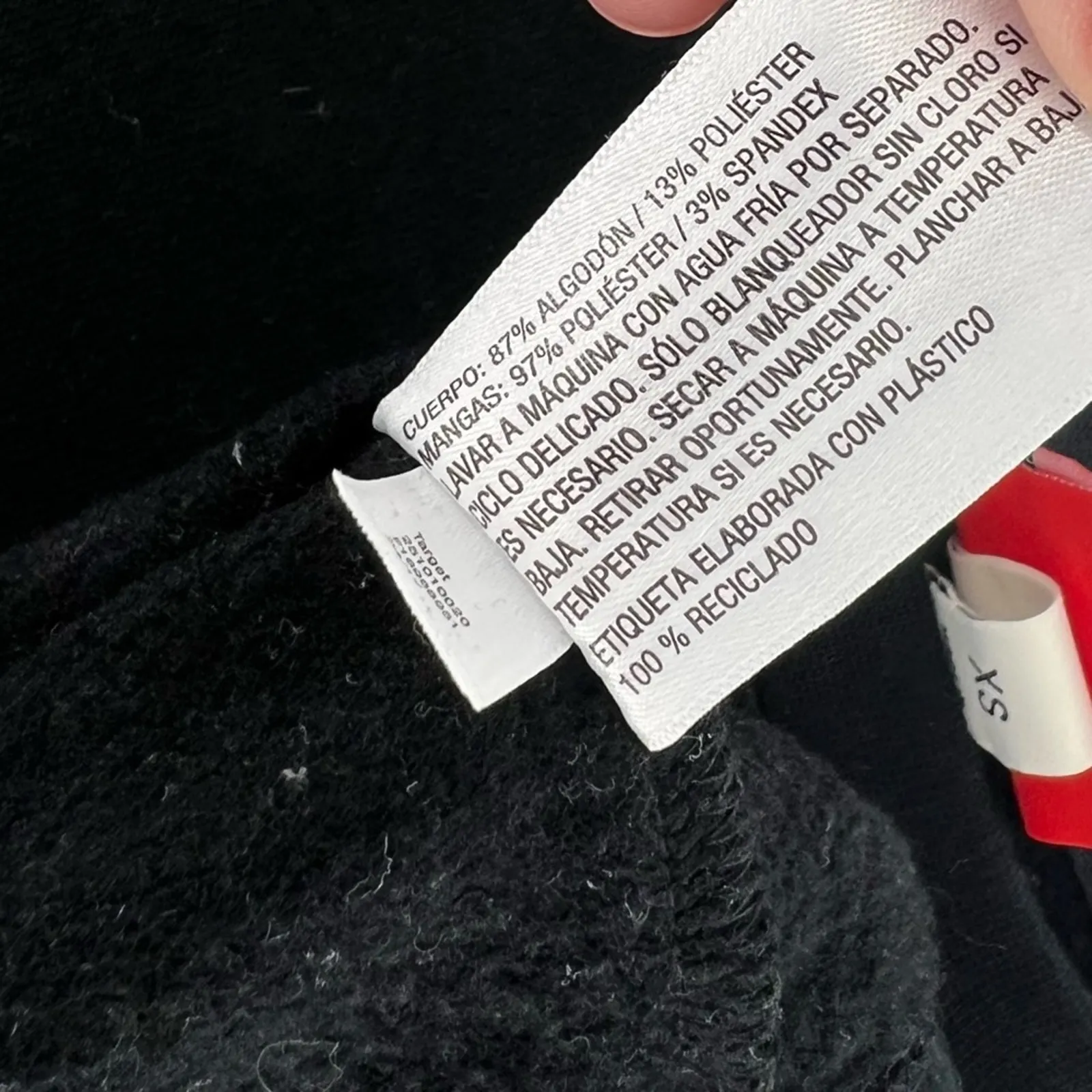 Hunter x Target Mesh Sleeves Pullover Sweatshirt Black Size XS - Image 8