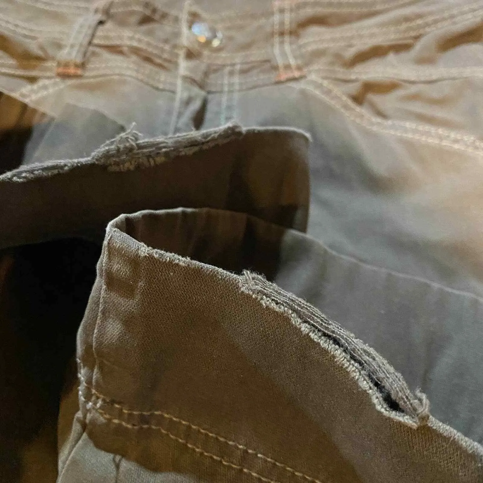 Athleta Hiking Pants Womens 6 Brown Cotton Blend Straight Leg Pockets - Image 8