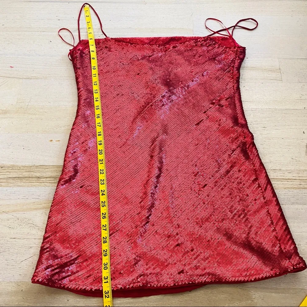 NEW Zara red sequin mini dress BLOGGERS FAVORITE!!! - Image 10