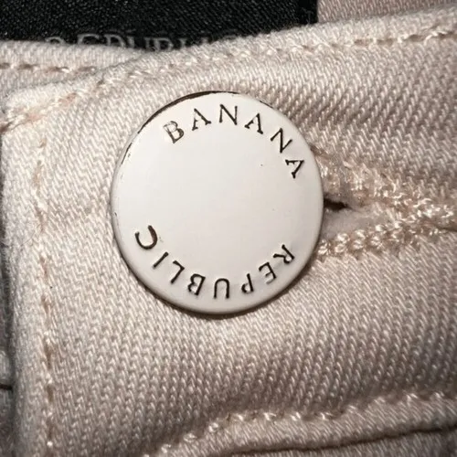 BANANA REPUBLIC Blush Pink High Rise Skinny Premium Jeans‎ Size 31 - Image 4