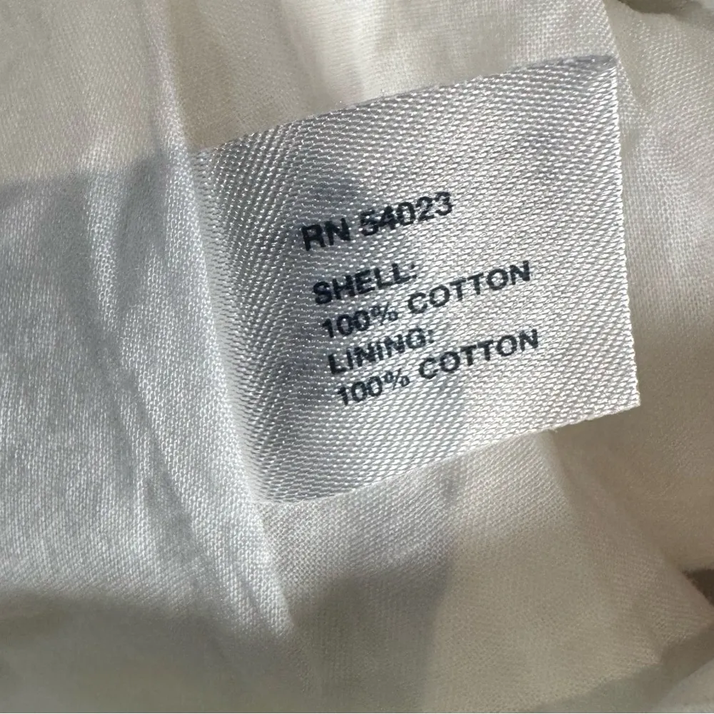 Gap 100% cotton white empire waist strapless dress size 8 - Image 6