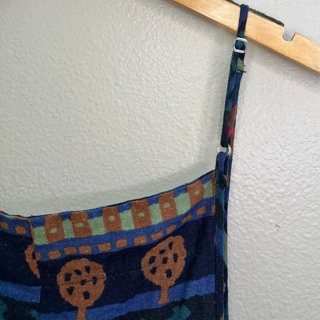 Sacred Threads Multicolor Patterned Cotton Jumpsuit with Pockets Bohemian - Image 6